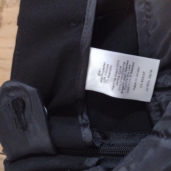 Talbots Petites Black Classic Side Zip High Waist Slim Leg Pants Size 10p - Picture 9 of 12